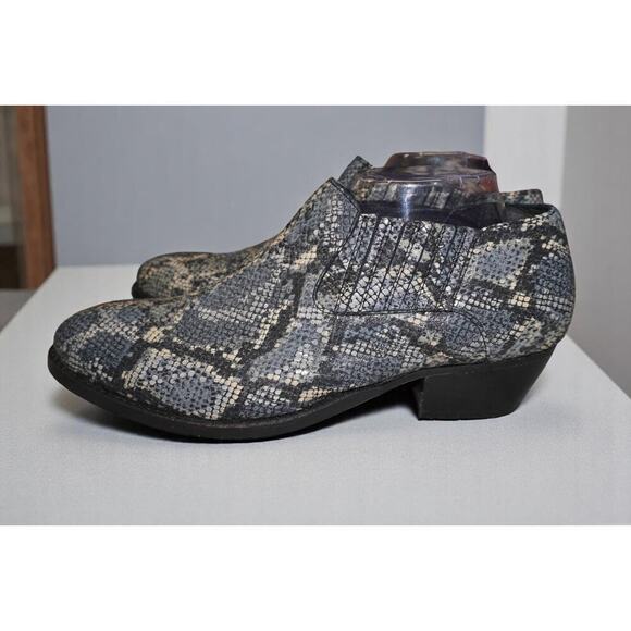 Skechers Faux Snakeskin Chelsea Boots Men’s Size 10 | Western-Inspired Slip-On - Picture 5 of 10